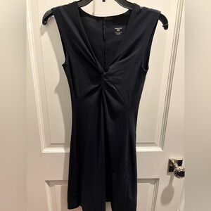 Patagonia Sleeveless Bandha Dress Womens Size Solid Black Twisted
